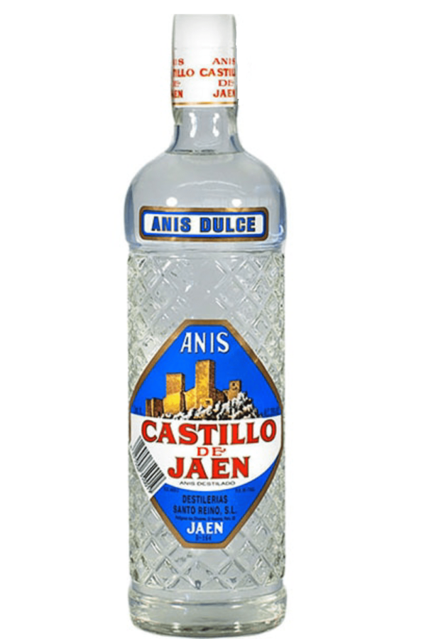 Botella de Anís Castillo de Jaén, licor tradicional con un sabor suave y equilibrado, ideal para cócteles o degustación.