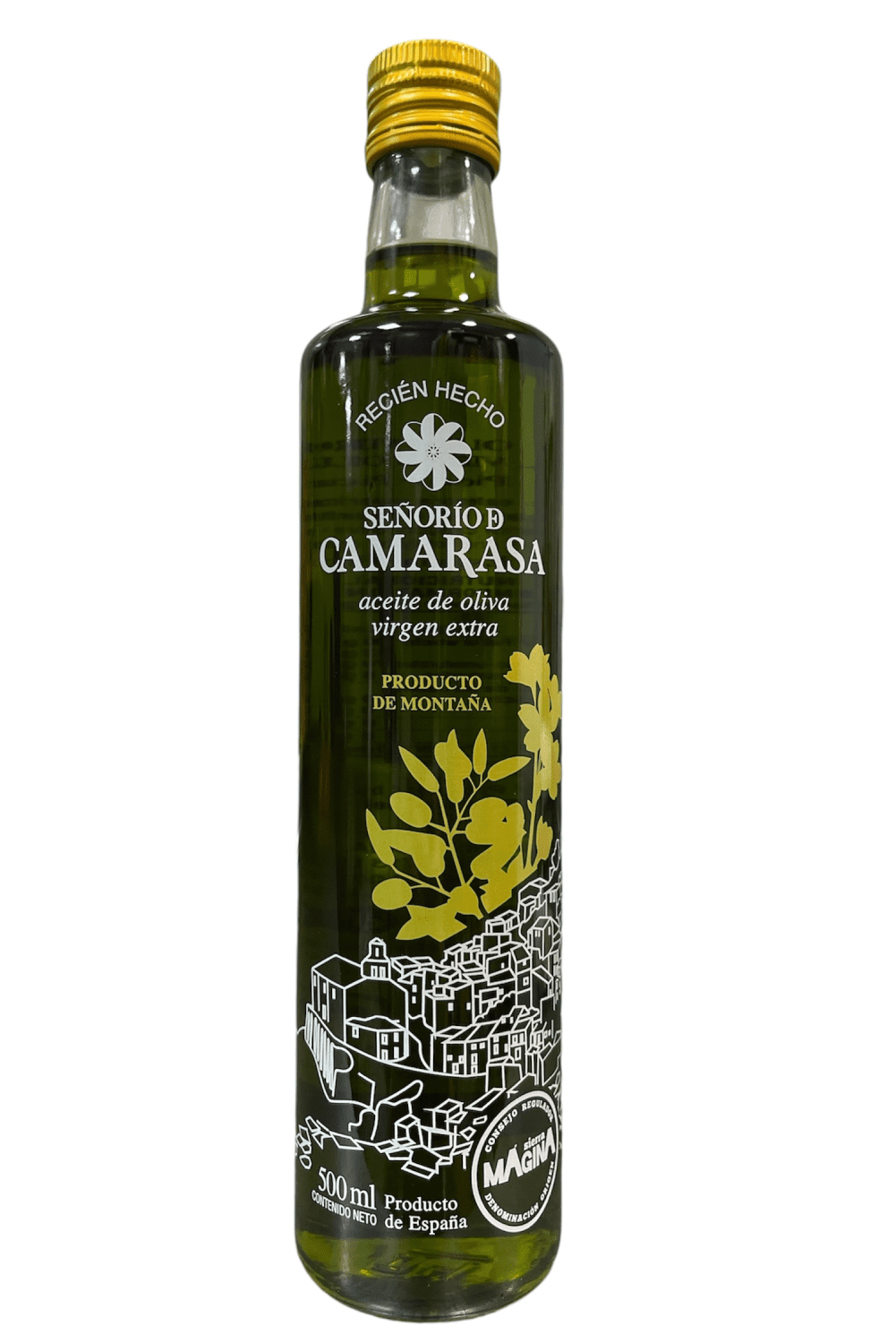Aceite de oliva virgen extra Señorío de Camarasa Primer Día de Cosecha 500 ml, AOVE Picual de Jaén.
