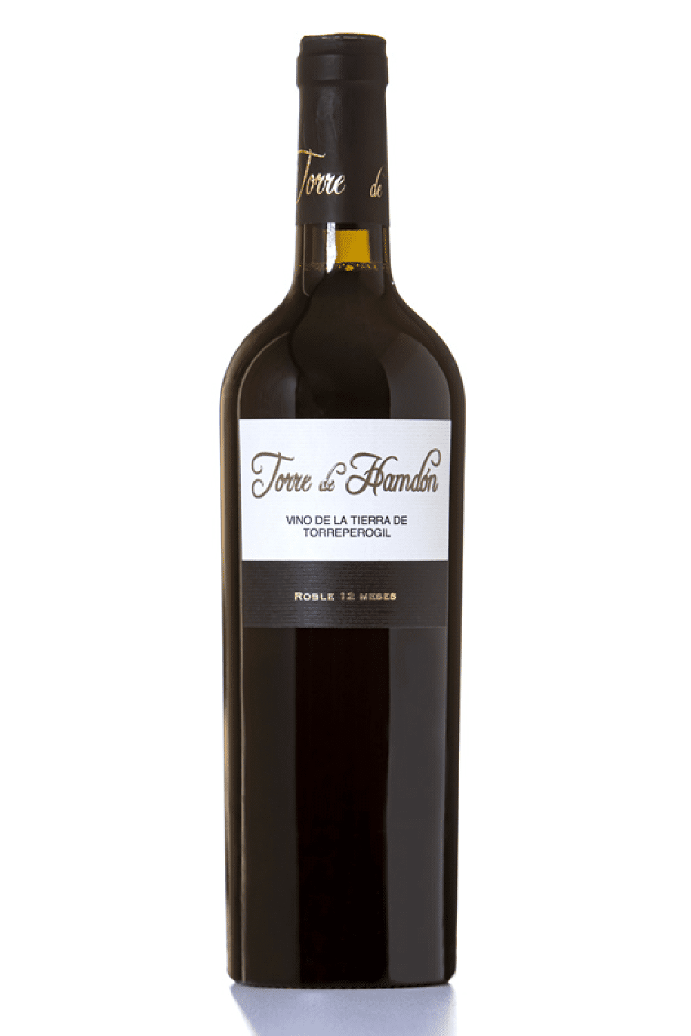 Torre de Hamdón Botella de Torre de Hamdón, vino tinto premium, con un sabor suave y aromas frutales, ideal para maridar con carnes y quesos.