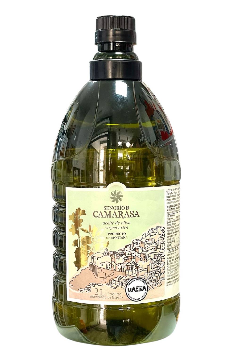 Aceite de Oliva Virgen Extra Señorío de Camarasa 2 litros, una opción premium para disfrutar de los beneficios del aceite de oliva.
