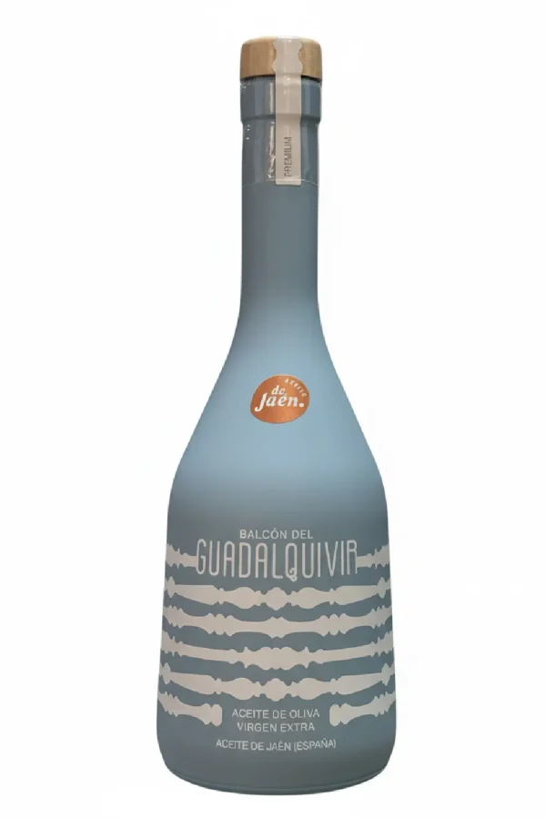 Aceite de oliva virgen extra Balcón del Guadalquivir Picual, AOVE de Jaén equilibrado, fresco y aromático del valle del Guadalquivir.