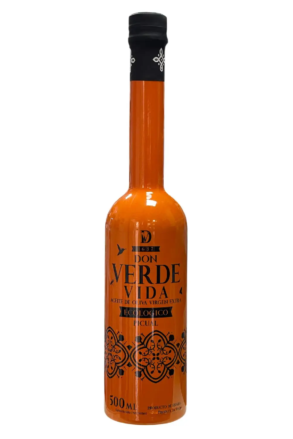 Don Verde Vida Ecológico Aceite de oliva virgen extra Don Verde Vida Picual Ecológico, AOVE de Jaén con D.O.P. Sierra Mágina y sello Degusta Jaén Calidad Oro.
